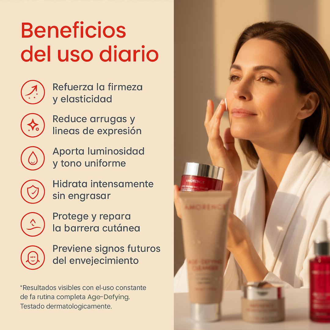 Amorence© Age-Defying — Rutina Antiedad Avanzada Piel Madura